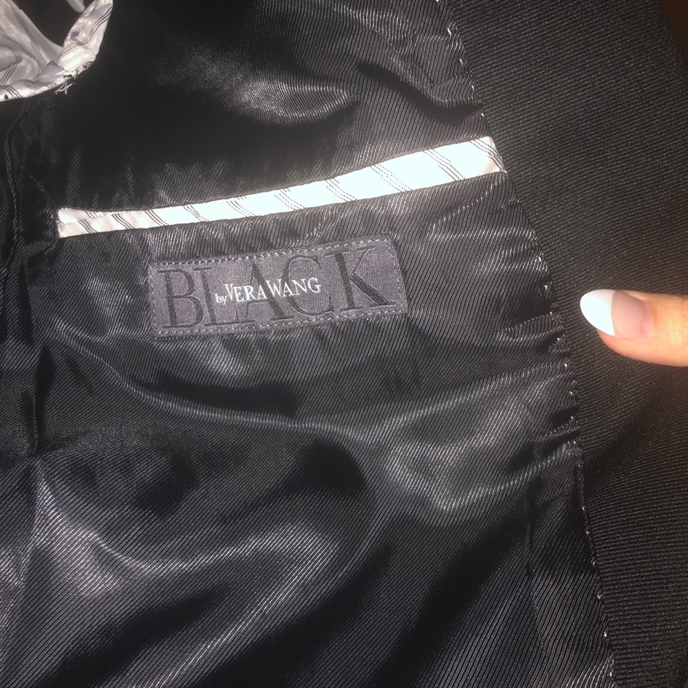 Black Vera Wang Tuxedo Jacket